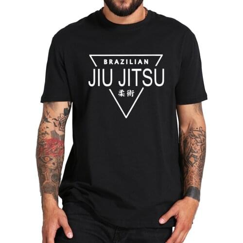 Brazilian Jiu Jitsu Tshirt Martial Art Wu Shu Tee Profession Skill Creative Design Top Casual Cotton T-shirt EU Size