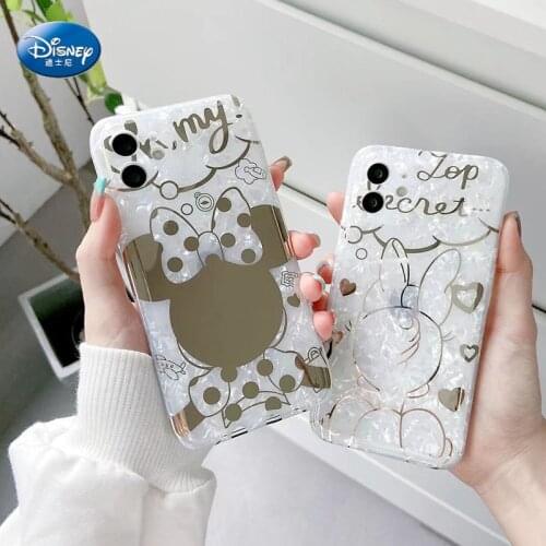 Bronzing shell pattern Minnie Case For iphone 12pro 12 Pro Max 11 Pro Max Daisy Hot stamping Soft For iphone X XR XS MAX 7 8Plus