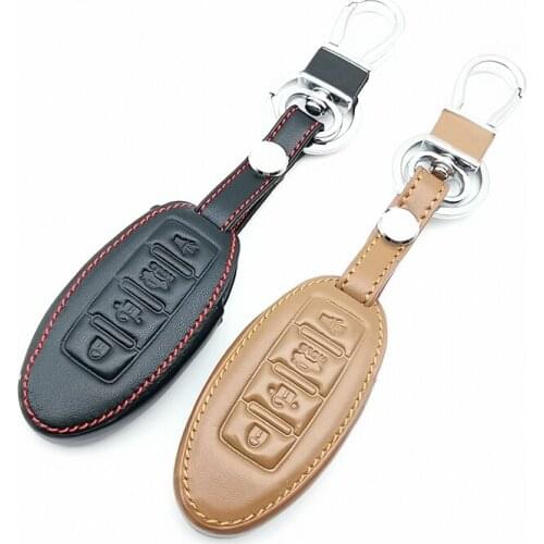 Soft Leather Car Key Cover Case Key Chain For Infiniti EX FX G25 G37 FX35 EX25 EX35 FX37 EX37 Q60 QX50 QX70 for Nissan Key Case