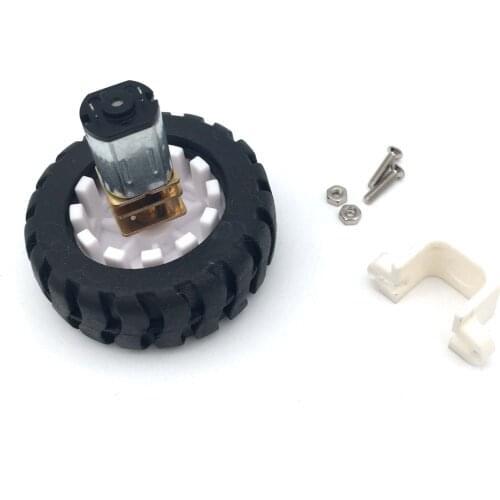 DC 12V Encoder Motor 30-5000RPM N20 Electric Micro Metal Gear Motor with 43MM Wheel Screws Mounting Bracket Coupling Kit
