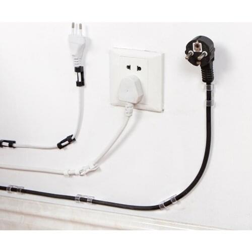 Cable Holder Cable Organizer Earphone Cable Winder Organizer Flexible USB Line Winder Wire Management Clips Stand Cables Headset