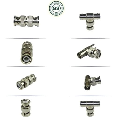 GuSou 3x BNC Male Female to BNC RCA Male Female F/F jack Connector Adapter Connector Extender for CCTV Camera Security Video