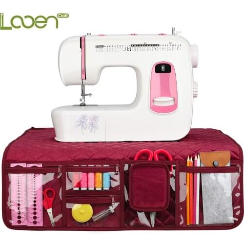 Red Sewing Machine Pad Organizer Home Mat with bag Waterproof Dust Resistant Sewing Accessories Sewing Machine Table Protective