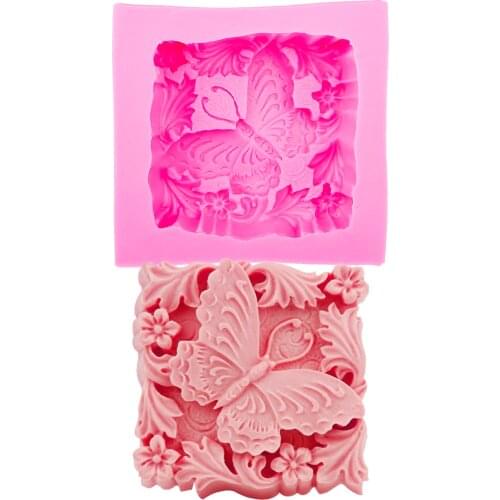 M0498 3D Butterfly Silicone Soap mold handmade silicone mould DIY Craft molds