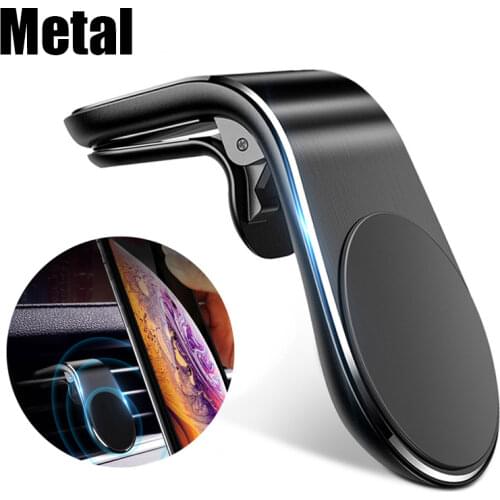 Magnetic L-Type Phone Holder in Car Smartphone Stand Clip for Mount Car Magnetic Phone Holder Suit to All Model Cellphone