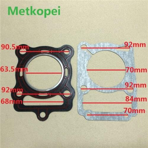 Motorcycle CB200 WY200 LF200 cylinder block gasket piston diameter 63.5mm for Honda Lifan 200cc CB WY LF 200 engine seal parts