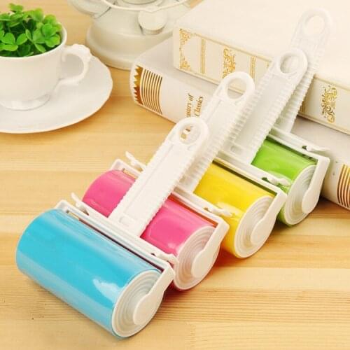 Washable roller with cover hair gluer portable hair gluing duster carpet sheet hair absorbing and dust gluing roller
