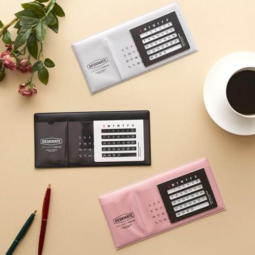 Office Supplies Sweet Perpetual Calendar Board Solid Color Pasted Practical Desk Calendar