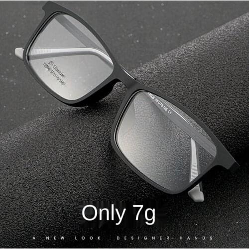 Eyeglasses Frame Men Myopia Prescription Spectacle Frames Women Ultra Light Square Full Frame Titanium Leg