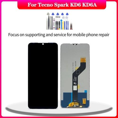 Original Display For Tecno Spark KD6 KD6A lcd Touch Screen Digitizer Assembly For Spark KD6 KD6A lcd Replacement