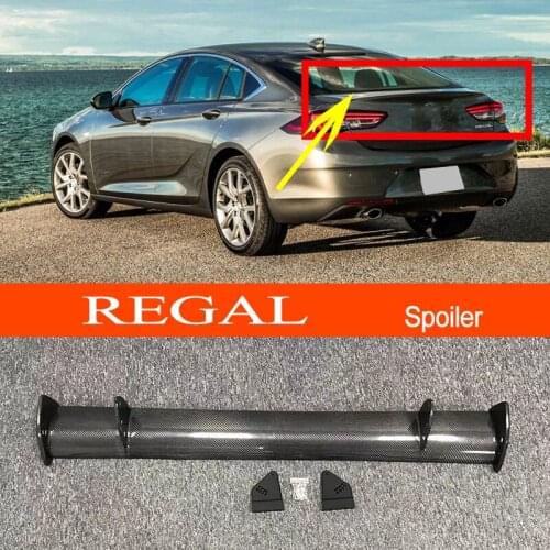 Regal 18-21 Real Carbon Fiber GT-style Car-styling Sporty Rear Trunk Wing Spoiler for Buick Regal 2018-2021