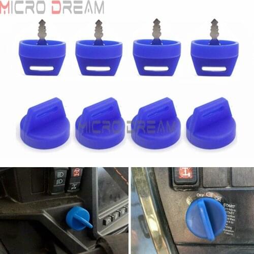 Blue Igntion Key Cover Keyswitch Rubber Protector for Polaris Sportsman Scrambler Trail Boss Magnum ATV Rubber Key Cover 5433534