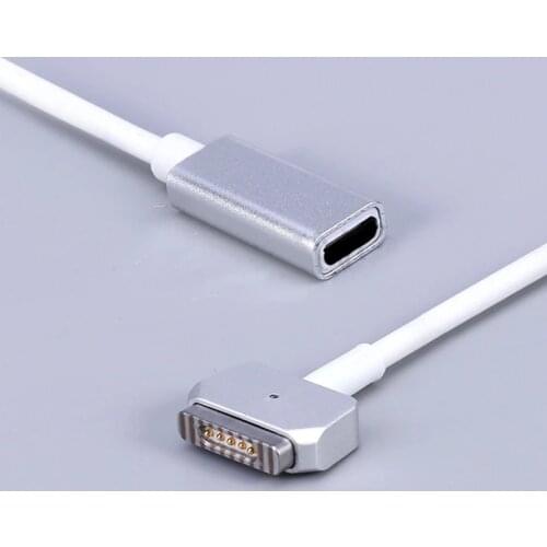T-tip L- Tip Charger USB C Type C Femal to Magsaf* 1 2 for Apple Macbook Pro Air 30W 45W 61W 65W 87W 100W Charger Power Adapter