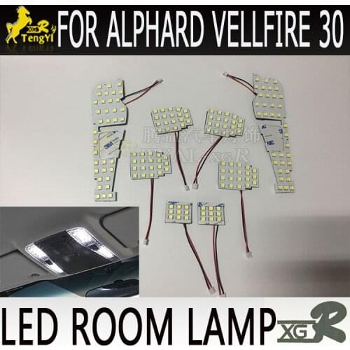 XGR led reading room lamp dome decorative light for alphard 30 led vellfire 30 2015 2016 2017 2018 2019