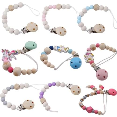 Pacifier Clips Non-toxic Soother Clips Baby Pacifier Holder Teething Toy Attache Sucette Dummy Clip Baby Shower Gift BPA Free