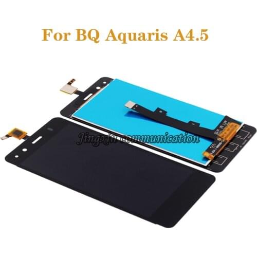 4.5" For BQ Aquaris A4.5 LCD display + touch screen components replaced with a4.5 glass screen repair parts free shipping+tools