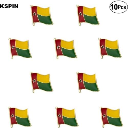 Guinea-Bissau Flag Lapel Pin Flag badge Brooch Pins Badges 10Pcs a Lot
