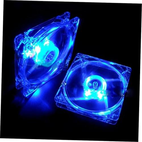 12V Cooling Fan Computer Fan Quad 4 LED Light 120mm PC Computer Case Cooling Fan Quiet Connector Easy Installed Fan