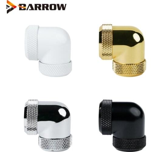 2pcs Barrow 90 Degree Rotary Fittings,Water Cooling Joint For 8x12mm,10x14mm Hard Tube Doule Hand Compression ,TWT90KNS-K12/14