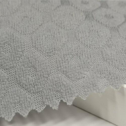 4 yards Single-sided hexagon jacquard terry cloth, composite laminated lining, polyester knitted fabric, three-proof fabric
