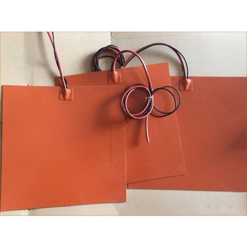 800w 220v 450*800mm 3m adhesive built-in Dual100k termistore filo di piombo gomma di silicone heater riscaldatore oil Electric