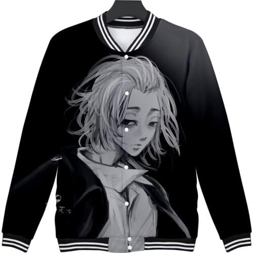 Students Baseball uniform Mange Tokyo Revengers Jackets Men Women Coats 2 to 14 years old Boys Girls Anime Clothes Warm Outwear