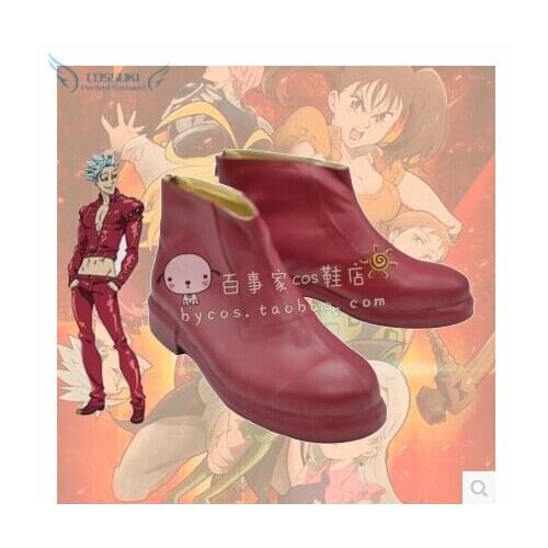 The Seven Deadly Sins Ban Foxs Sin Of Greed Cosplay Shoes Boots Professional Handmade ! Perfect Custom For You