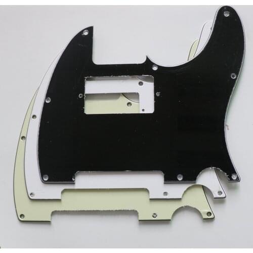 Fit for humbucker pickup Vintage White TL guitar pickguard in black and mint green color with screws for pickguard telecaster