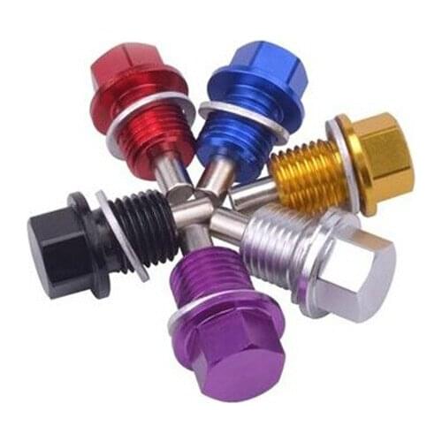 Racing M14*1.5, M18*1.5 Magnetic Dress Up Oil Drain Plug and High Quailty Magnetic Engine Oil Sump Nut
