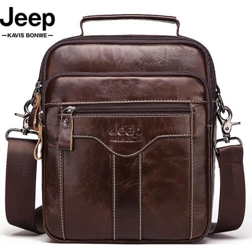 Famous Brand Men Shoulder Bag Genuine Cow Leather Business Men Messenger Bags Large Capacity Crossbody Male HandBag for Travel