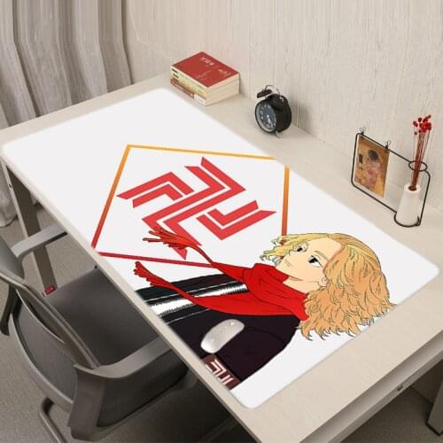 Tokyo Revengers Computer Mouse Pad Gamer Desk Mat Mausepad PC Gamer Cabinet Kawaii Gaming Accessories Varmilo Mice Keyboards