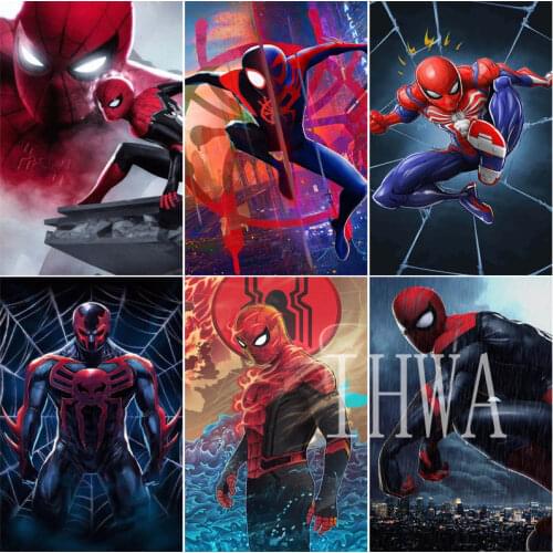 Marvel Superhero Spider-Man Diamond Embroidery Sale Cross Stitch Mosaic 5D DIY Full Square Diamond Painting Kit Needlework Craft