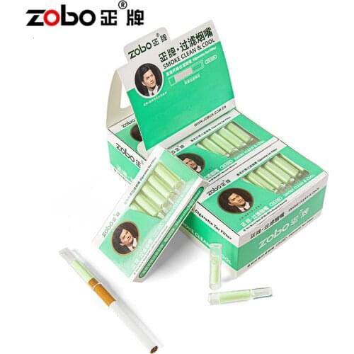 Zobo disposable cotton fiber filter cigarette holder vitamin C healthy filter for men accessory 8mm Ordinary cigarettes