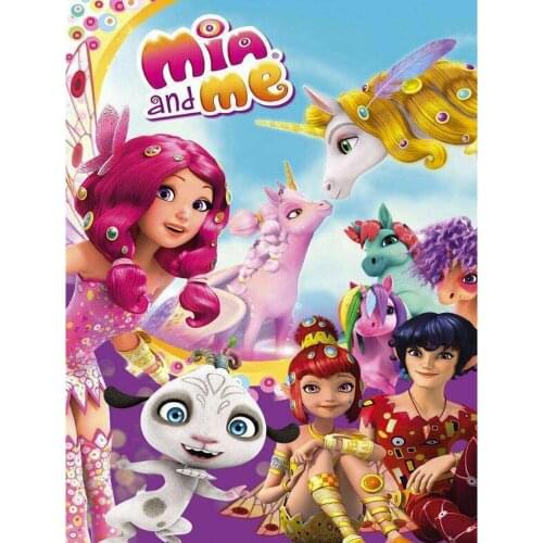 Full Square /Round Drill Diamond Mosaic icon 5D DIY Diamond Painting Cartoon "mia and me" 3D Diamond Embroidery Sale pictures of Rhinestones Home Decor painting Crafts FG1489