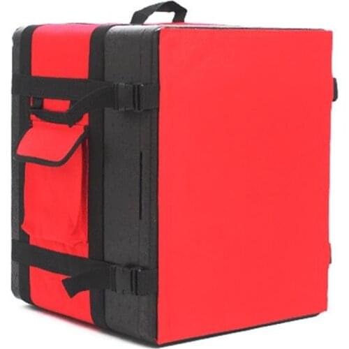 Professional 47 L takeaway backpack type insulation delivery package pizza bag food refrigerated box waterproof cooler suitcase