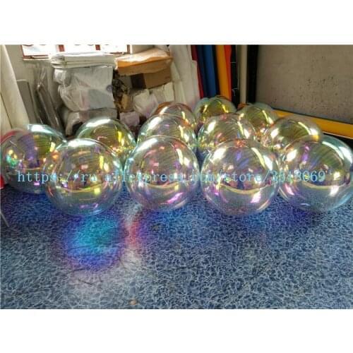 Sell 1.2 MPVC closed air magic color mirror ball, display ball, used for hanging decoration in the mall