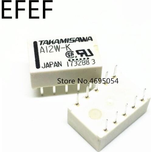 Free shipping lot(10pieces/lot) 100%Original New TAKAMISAWA A5W-K A-5W-K A12W-K A-12W-K A24W-K A-24W-K 10PINS 2A Signal Relay