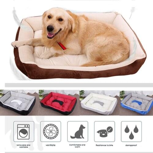 Bone Pet Bed Warm Pet bed linen For Small Medium Large Dog Soft Pet Bed For Dogs Washable House For Cat Puppy Cotton Kennel Wash