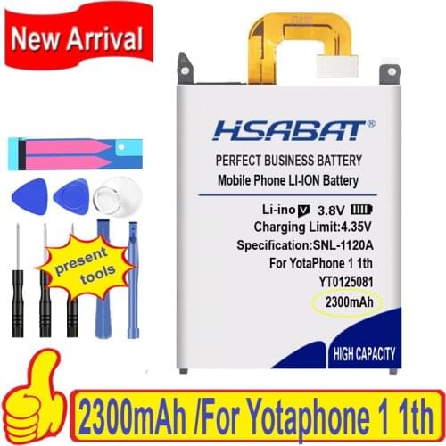 Top Brand 100% New 2300mAh YT0125081 Battery for YotaPhone 1 1th Generation C9660 Batteries + free gfit