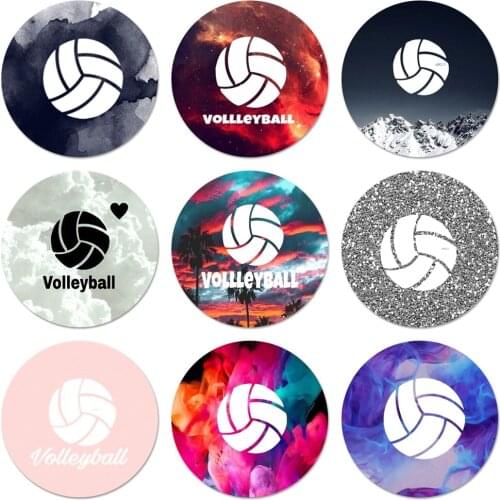 Volleyball Sprots Badge Brooch Pin Accessories For Clothes Backpack Decoration gift 58mm