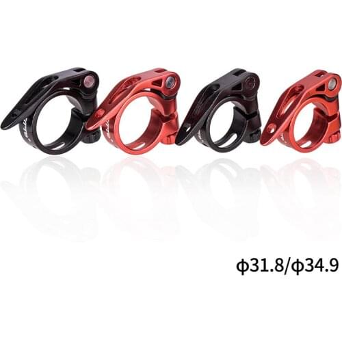 Bicycle Seat Tube Clamp for Mtb Seat Post Lock Clamp 31.8/34.9MM Aluminum Alloy Quick Release Seatpost Ring Accessories