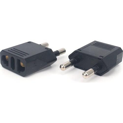 1pcs US To EU Kr Plug Socket Universal Male To Female European Eu Plug Socket Power Outlet Euro Electric Socket