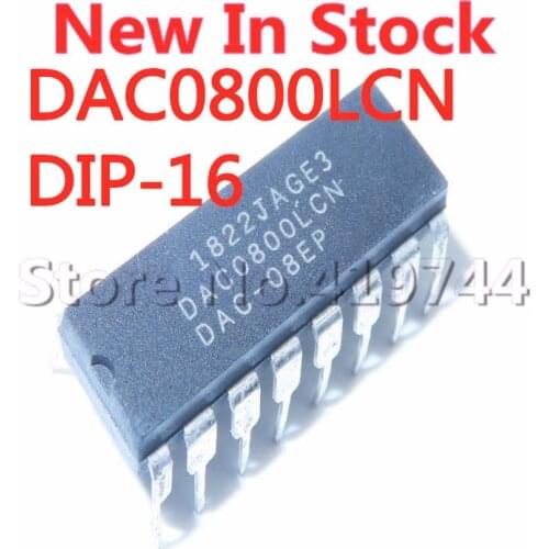 5PCS/LOT DAC0800LCN DAC0800 DIP-16 Digital to Analog Converter In Stock NEW original IC