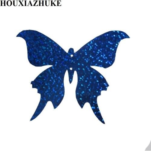 65*85 mm laser many colors loose plastic butterfly sequins paillette for wedding garment decorations 50 pcs per lot