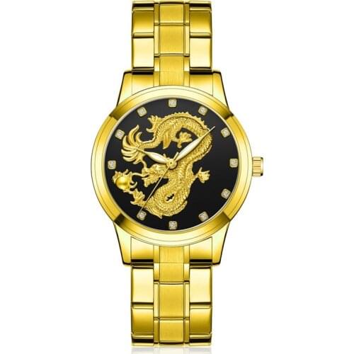 Fashion Watch men Dragon Quartz Wristwatches Mens Watch clock mens watches top brand luxury casual dress relogio masculino