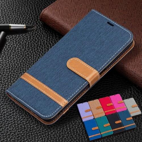 2021 Spell Color Denim Leather Case For Redmi Note 10 Pro 10S 9 9A 9C 9S 8 8A 8T 7 7A 6 Pro POCO X3 NFC M3 Wallet Magnetic Card