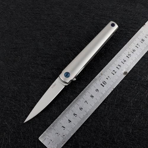 Nine thorn bee titanium alloy handle M390 blade high hardness foldable self-defense tool multifunctional outdoor hunting knife