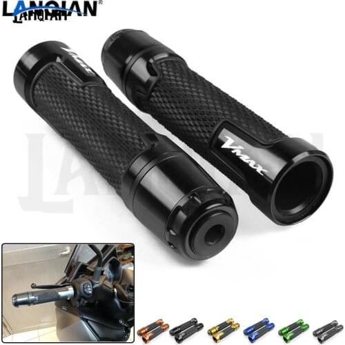 For Yamaha V-MAX VMAX1200 Motorcycle Handlebar Girp 7/8 22MM CNC Handle Bar Girps V MAX 1200 1985-2017 Accessories VMAX LOGO