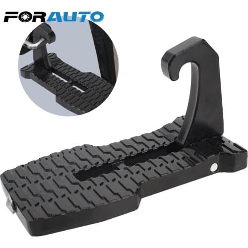 Car Door Step Latch Hook Universal With Safety Hammer Car Auxiliary Pedal Roof Aluminum Alloy Pegs Easy Access to Car Rooftop