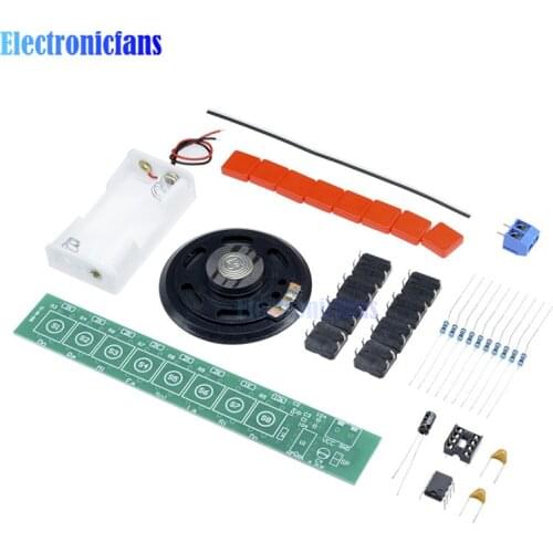 NE555 Electronic Component Parts DIY Kit Electric Piano Organ Module DIY Set with Battery Box Electronic DIY Kits